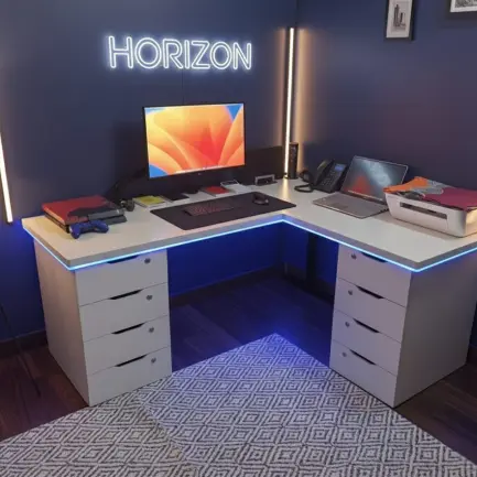 l-shaped desk