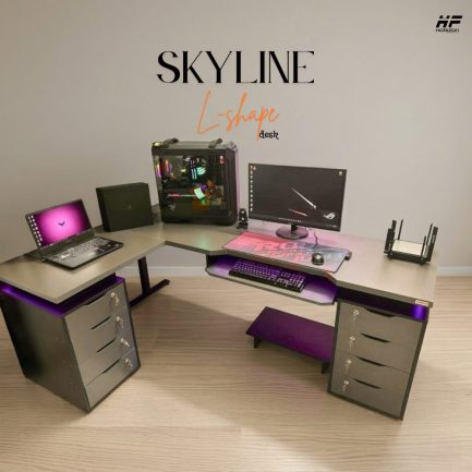 L-shaped desk
