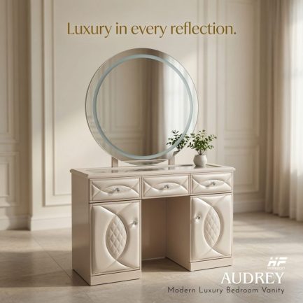 Horizon Modern Round Shape Vanity with LED - AUDREY