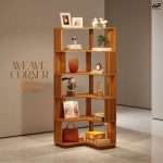 Horizon Modern Minimalistic Corner Shelf- Weave Corner