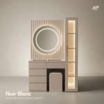 Horizon Premium Muti-Storage Vanity with LED - Noir Blanc - Image 2