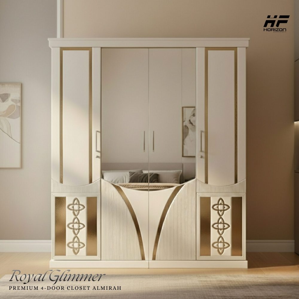 Royal-Glimmer.jpg Horizon Premium 4-door Almirah - Royal Glimmer - Image 1