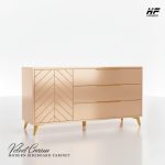 Horizon Modern Premium Sideboard Cabinet - Velvet Cream - Image 4